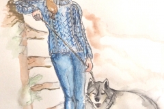 Arranmore with dog